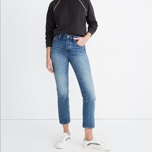 NWT Madewell Rigid Stovepipe Jeans/Portsmouth Wash